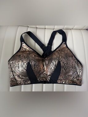Rose gold and black sports bra size 38D #3070